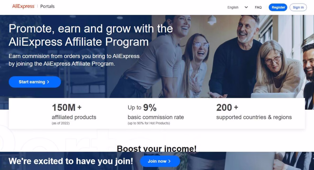 AliExpress Affiliate Program, affiliate marketing, earn commissions