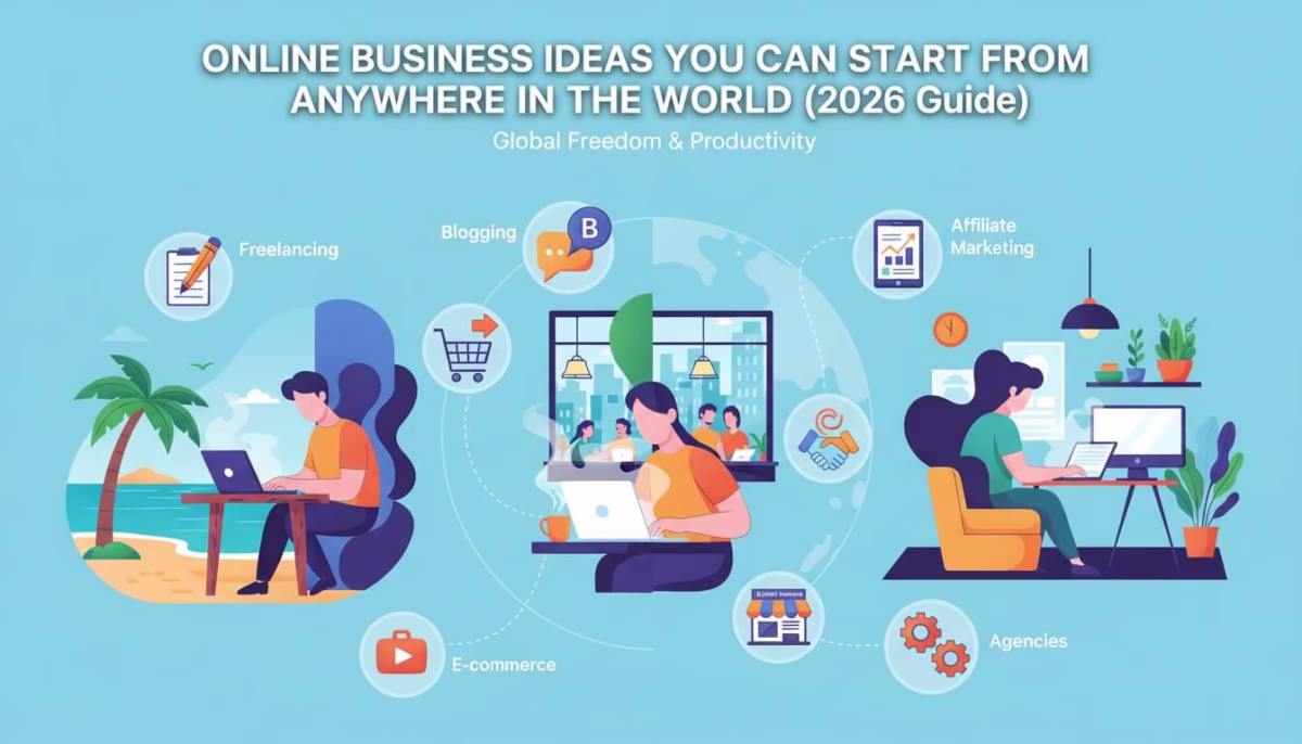 Online Business Ideas You Can Start From Anywhere in the World (2026 Guide)